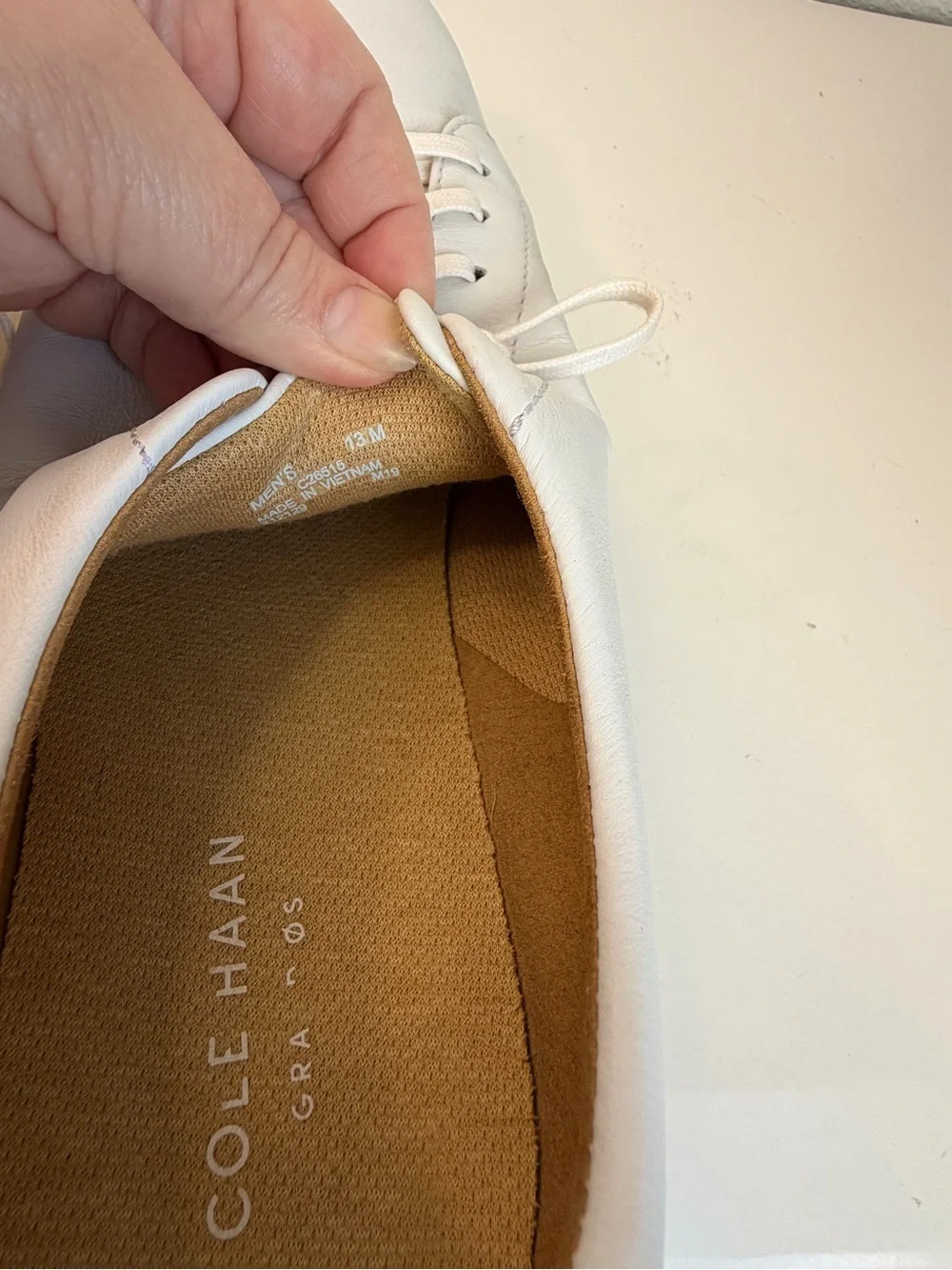 Size 13 Cole Haan Grand OS C26515 Crosscourt Cross Court Men’s White Sneakers